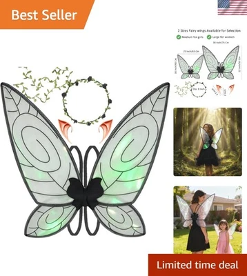 Alas mágicas de hadas de organza - ajustables, ligeras para cada evento de hadas Foto 1 de 4