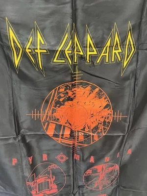 DEF LEPPARD Pyromania BANNER 56”x36” Fabric Poster Tapestry Flag album cover art - Image 1 of 4