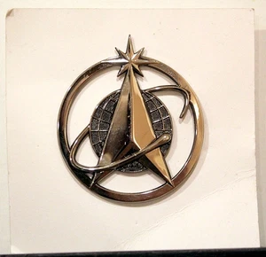 USSF US Space Force Shiny Proposed Enlisted Hat Cap Device Badge Insignia - Picture 1 of 2