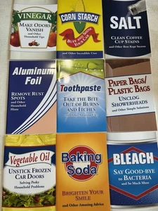 Nine BetsyRossen Elliot Books On Household Hints Vingegar, Salt, Corn Starch, .. - Picture 1 of 8