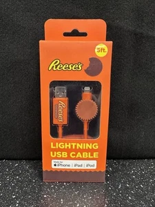 NEUF Reese's Peanut Butter Cup 6 pieds câble de charge d'alimentation USB pour iPhone iPad iPod - Photo 1 sur 2