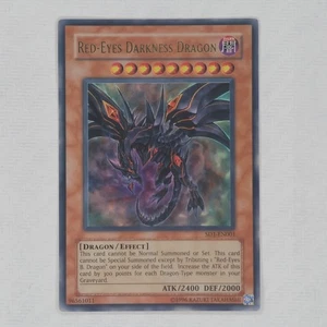 Yugioh Red-Eyes Darkness Dragon SD1-EN001 Ultra Rare 1st Edition - Picture 1 of 2