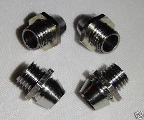 3mm Led Holders  (4) to a set  All Chrome metal - Image 1 of 1