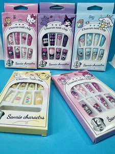 HELLO KITTY SANRIO LOT OF 5 NAIL SETS KUROMI POMPOMPURIN MY MELODY - Picture 1 of 7