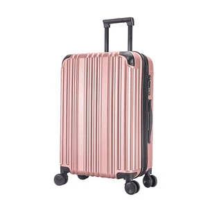 Trolley Koffer Reisekoffer Harteschalenkoffer mit TSA-Zahlenschloss Rosagold L - Bild 1 von 7