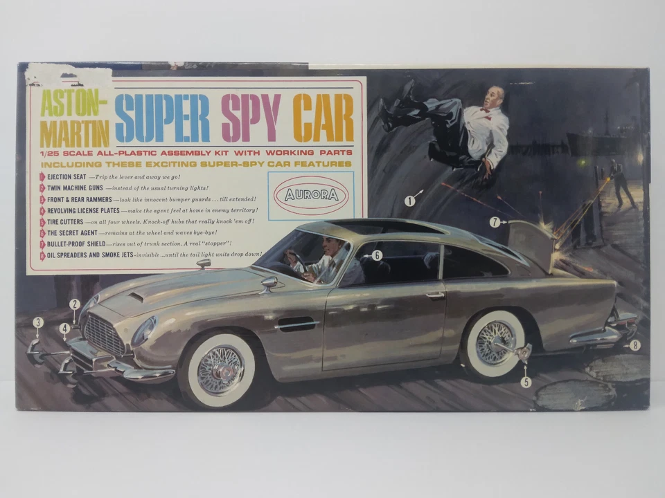 Coche Super Espía Aurora Aston Martin De Colección - Kit Modelo James Bond 585-249, Raro Foto 1 de 4