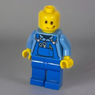LEGO® Mono Herramientas Mono de Bolsillo Camisa Azul Minifigura 1.5 pulgadas de Alto Foto 1 de 4