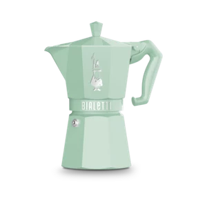 Bialetti Moka Exclusive Express Green 3 & 6 Cup Aluminium Coffee Percolator Pot - Picture 1 of 4