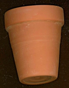 3 ollas y platillos de terracota pequeños para plantas de hierbas de ventana 3" W superior 3 1/4" H B5-B17 - Imagen 1 de 4