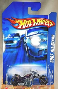 2007 Hot Wheels #138 All Stars BLAST LANE Purple Variant w/Black MC3 Spokes - Picture 1 of 5