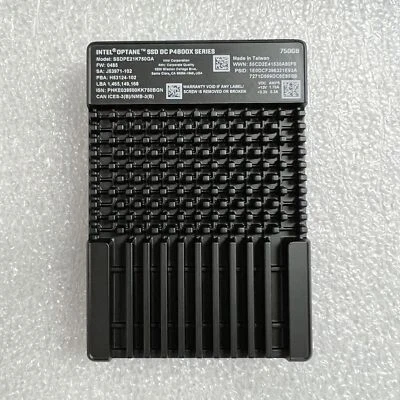 Intel Optane P4800X 750GB SSD U.2 2.5" 6Gb/s NVME PCIe SSDPE21K750GA - Bild 1 von 2