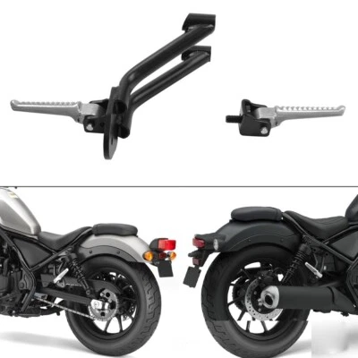 Juego trasero reposapiés de pasajero de aluminio CNC para Rebel 500 2017-2025 Foto 1 de 3