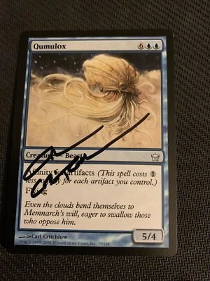 MTG Magic Qumulox Signed Artist Proof x1 Fifth Dawn Carl Critchlow - Image 1 of 2