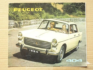 Prospectus   PEUGEOT  404   1964   brochure catalogue prospekt   car - Foto 1 di 1