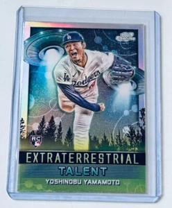 2024 Topps Chrome Cosmic Extraterrestrial Talent Yoshinobu Yamamoto RC Dodgers - Bild 1 von 2
