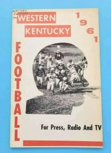 WESTERN KENTUCKY HILLTOPPERS - COLLEGE FOOTBALL MEDIA GUIDE - 1961 - Picture 1 of 3