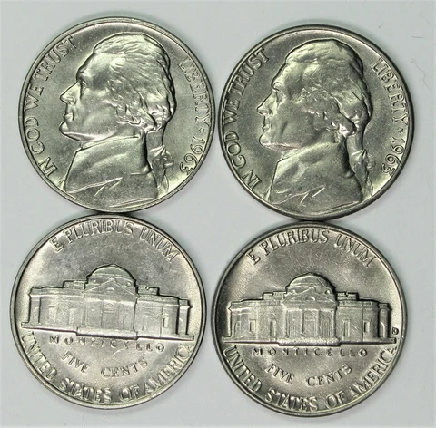 1963  P and D UNCIRCULATED JEFFERSON NICKELS CHOICE TO GEM BU Cover