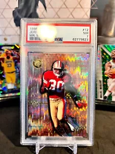 ⭐️ JERRY RICE 1996 FLEER ULTRA MR MOMENTUM #12 PSA 7 NM GRADED CARD HOF🔥 - Picture 1 of 2
