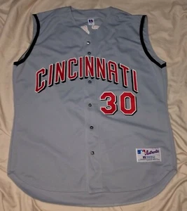 Cincinnati Reds Jersey Authentic Size 52 Vintage MLB Russell Athletic Griffey - Picture 1 of 6