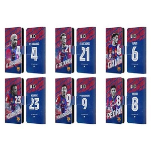 OFFICIAL FC BARCELONA 2023/24 FIRST TEAM LEATHER BOOK CASE FOR HTC PHONES 1 - Picture 1 of 7