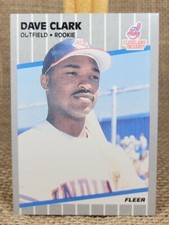 1989 Fleer Dave Clark Baseball Card #402 Indians FREE S&H A2