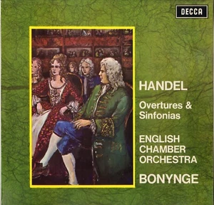 RICHARD BONYNGE,HANDEL OVERTURES 60'S LP DECCA SXL 6360 STEREO - Picture 1 of 3