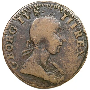 1784 V 14-84A R-6 Washington Head Machins Mills Colonial Copper Coin  - Picture 1 of 2