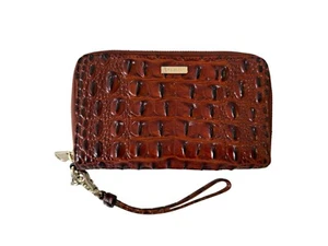 Brahmin Clutch Wallet Brown Zora Pecan Melbourne Leather Style P90 151 00004 - Picture 1 of 8