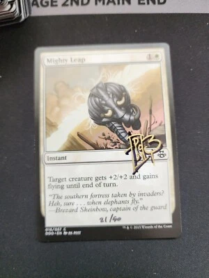 Mighty Leap MTG Artist Proof Shadow Signed RK Post 21/50 - Image 1 of 2