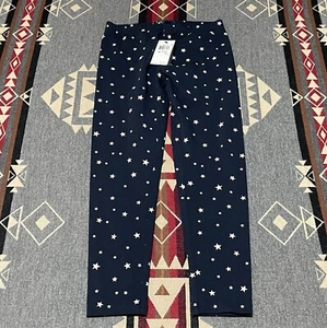 POLO RALPH LAUREN GIRLS LEGGINGS Blue/White Stars M 8/10 NWT Cotton T11 - Picture 1 of 7