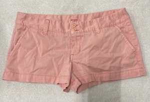Mossimo Womens Girls Teens Pink Cotton Denim Shorts Size 7 - Picture 1 of 12