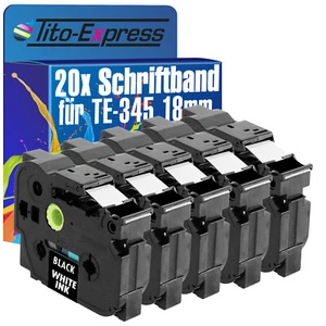 20x Schriftband für Brother TZe-345 P-Touch 1000 1000 BTS 1000 F 1005 BTS 1005 F - Bild 1 von 2