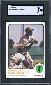 ROBERTO CLEMENTE ~ 1973 Topps Baseball Card #50 ~ Graded SGC 7 NEAR MINT - Picture 1 of 2