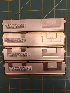 4x 8GB (32GB TOTAL) SAMSUNG PC3L-8500R 4RX8 DDR3 ECC SERVER RAM - Picture 1 of 2