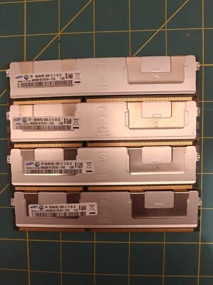 4x 8GB (32GB TOTAL) SAMSUNG PC3L-8500R 4RX8 DDR3 ECC SERVER RAM - Image 1 of 2