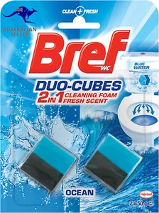 Duo Cubes Original, in Cistern Toilet Cleaner, Blue Water, 2X50G, 100G 100 Grams - Picture 1 of 12