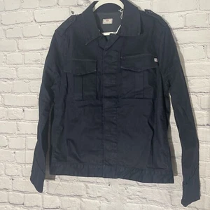 AG Adriano Goldschmeid Men's Denim Arrow Jacket Navy Blue Small - Brand New - Picture 1 of 10