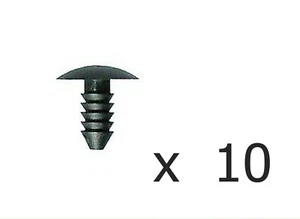 Clip fissaggio pannello porta nero set 10 pz per AUDI FIAT SEAT SKODA - Foto 1 di 1