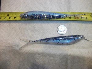 15-41/2"-crappie bass-soft plastic minnows-jigs-grubs-flukes-split tails-scent - Picture 1 of 5