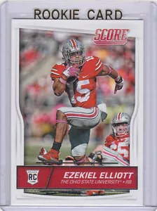 Ezekiel Elliott ROOKIE CARD 2016 Score Football RC Buckeyes Dallas Cowboys Star! - Bild 1 von 2