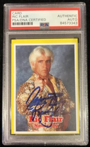 Ric Flair Signed Trading Card “Nature Boy” Insc WWF WWE PSA/DNA AUTO Autograph - Picture 1 of 5