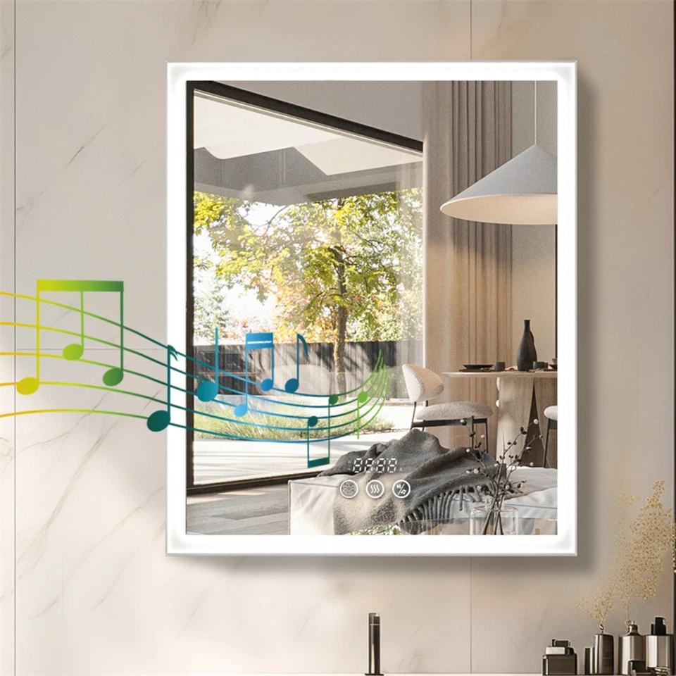 Spiegelschrank Bad LED Beleuchtet Medizinschrank Anti Nebel Bluetooth 3 Licht DE - Bild 1 von 4