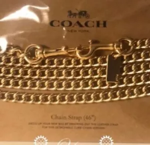 🐼💦 Coach F31126 🐼💦 Replacement Gold Chain Strap for Crossbody Bag 🐼 D17 *5 - Picture 1 of 2