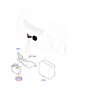 Original Jaguar / Land Rover RY42-9G768-AB Acc Sensor Radar, Distronic i-Pace - Imagen 1 de 8