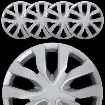 Juego de 4 cubiertas de rueda de 17" tapacubos a presión de llanta completa para neumáticos R17 y ruedas de acero Foto 1 de 4