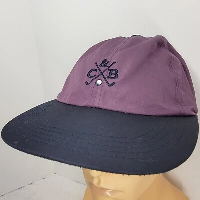 C&B Cutter & Buck紫色高尔夫帽100%聚酯纤维 — 第 1/4 张图片