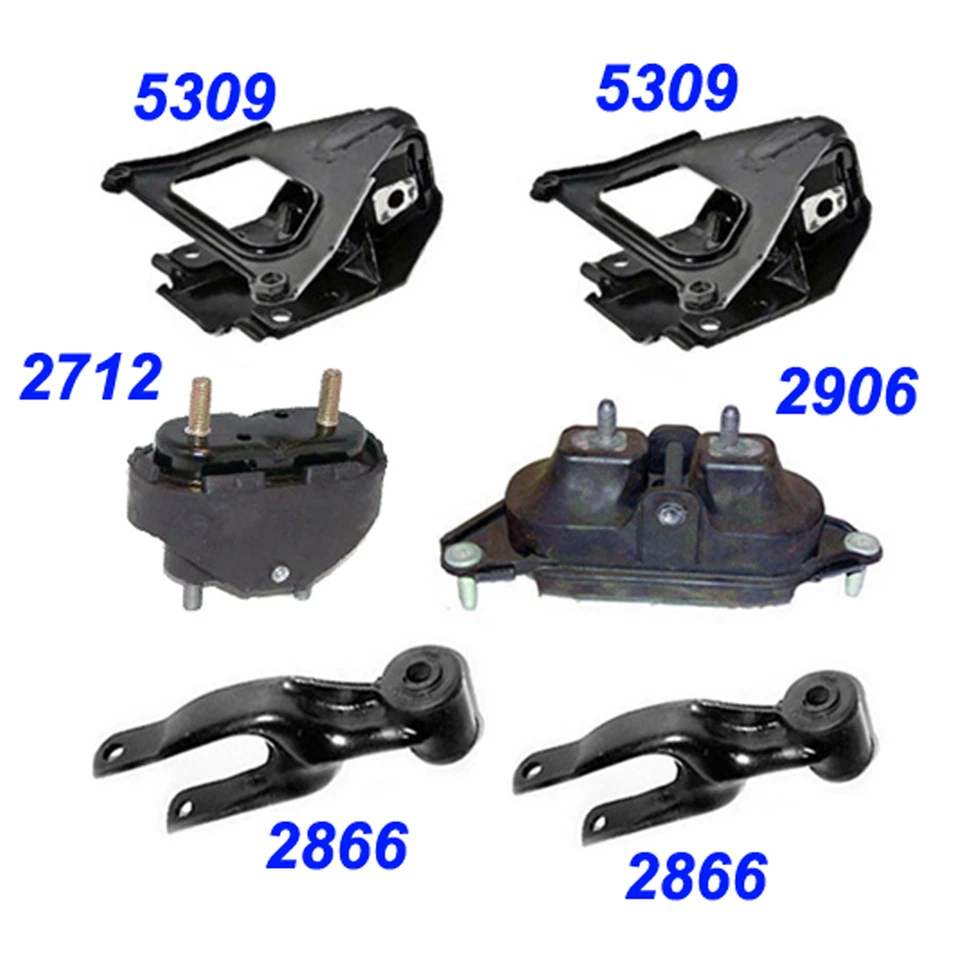 Juego de 6 piezas 2004 2005 para motor Pontiac Grand Prix 3,8 L y transmisión Montaje M663 Foto 1 de 4