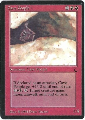 Cave People The Dark Uncommon – MTG Magic the Gathering Card - Image 1 of 2