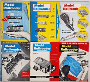 Model Railroader Train Magazine Lot of 6 - 1956 - Railroad Design, Fun - Picture 1 of 3