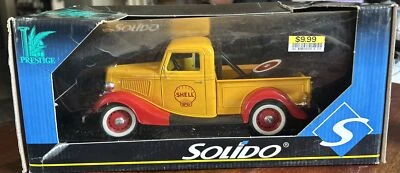 Prestige Metal Made In France 1:18 Solido Diecast Yellow Shell Tow Truck - Image 1 of 4